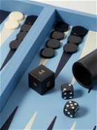 Smythson - Panama Textured-Leather Backgammon Set