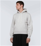 Saint Laurent Cassandre cotton fleece hoodie