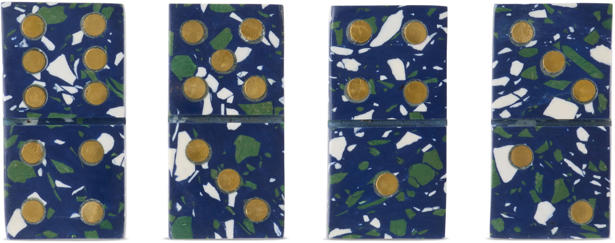 The Conran Shop Navy Pietra Engineered Stone Domino Set