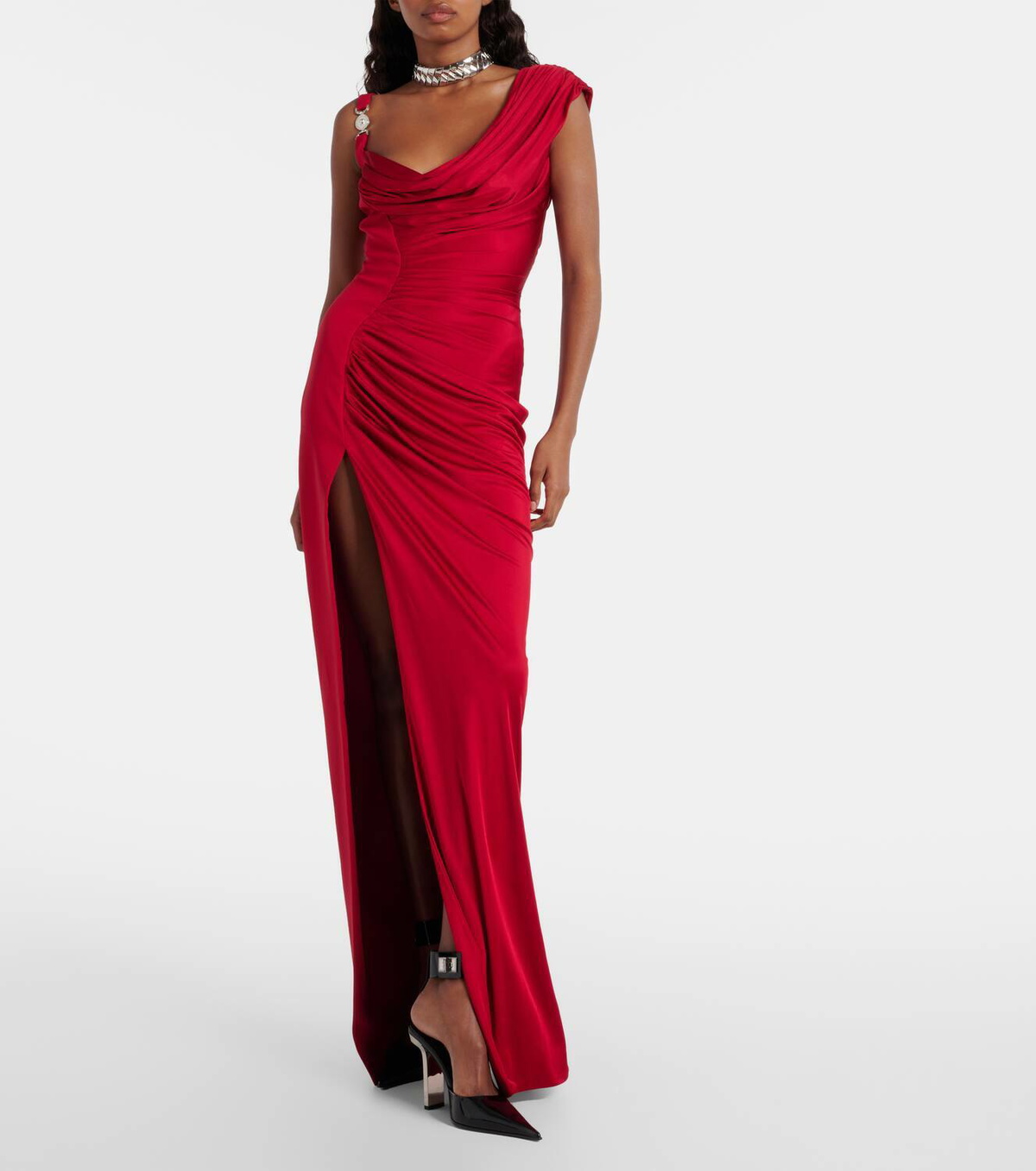 Versace Medusa '95 draped gown Versace