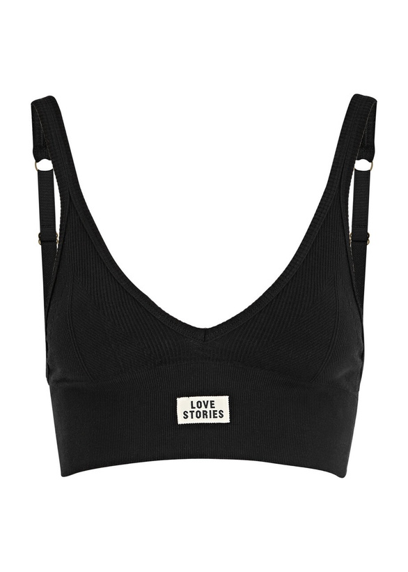 Photo: Love Stories Posey Cotton-blend Soft-cup bra Black