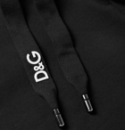 Dolce & Gabbana - Slim-Fit Tapered Logo-Embroidered Loopback Cotton-Jersey Sweatpants - Men - Black