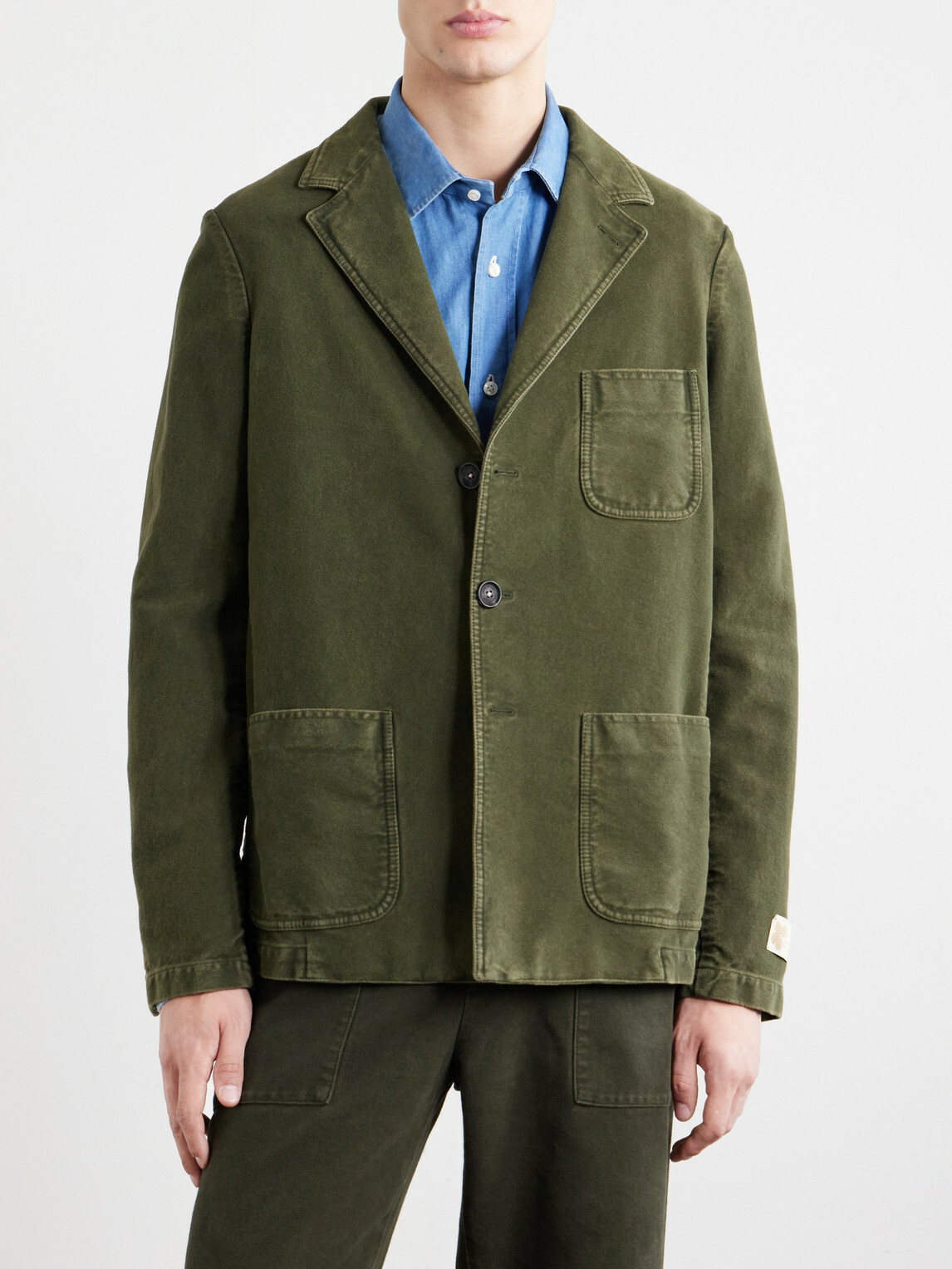Massimo Alba - Baglieto Cotton Blazer - Green