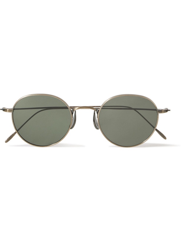 Photo: CUBITTS - Morgan Round-Frame Gold-Tone Sunglasses