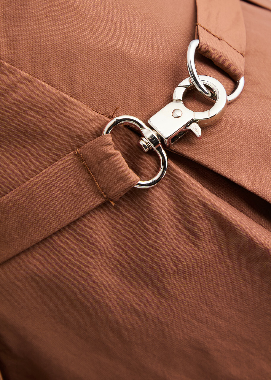 Paris Georgia Elliot Layered Shell Trousers Terracotta