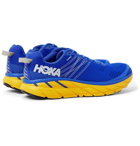 Hoka One One - Clifton 6 Logo-Print Embroidered Mesh Running Sneakers - Blue