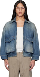 MM6 Maison Margiela Blue Denim Sports Jacket