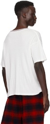 Bode White Rib Boxy T-Shirt