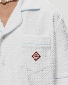 Casablanca Mens Jacquard Monogram Towelling Shirt White - Mens - Shortsleeves