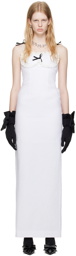 Shushu/Tong White Corset Maxi Dress