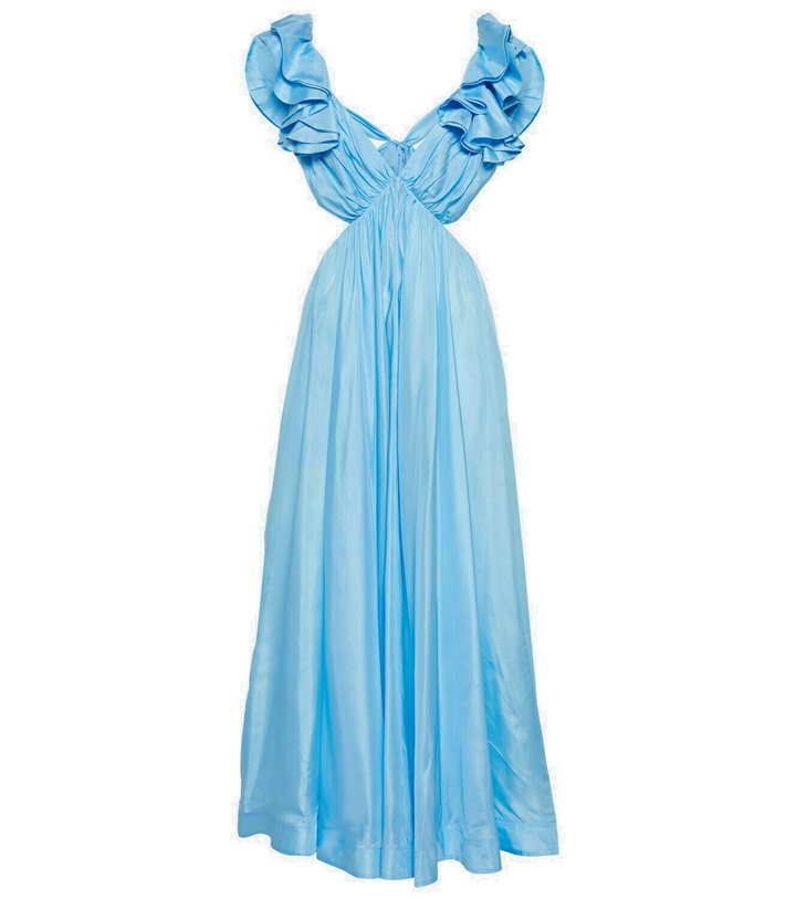 Photo: Zimmermann Halcyon cutout silk maxi dress