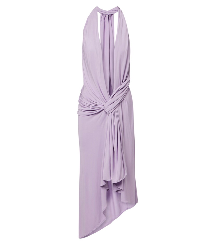 Photo: Christopher Esber Spire Cascade draped midi dress
