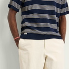 Percival Men's Fiction Striped Knitted T-Shirt in Navy