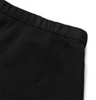 Enfants Riches Déprimés - Slim-Fit Tapered Appliquéd Fleece-Back Cotton-Jersey Sweatpants - Black