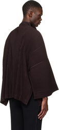 HOMME PLISSÉ ISSEY MIYAKE Brown Wear Or Wrap Jacket