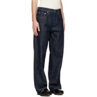 Sunflower Navy Wide Twist Jeans