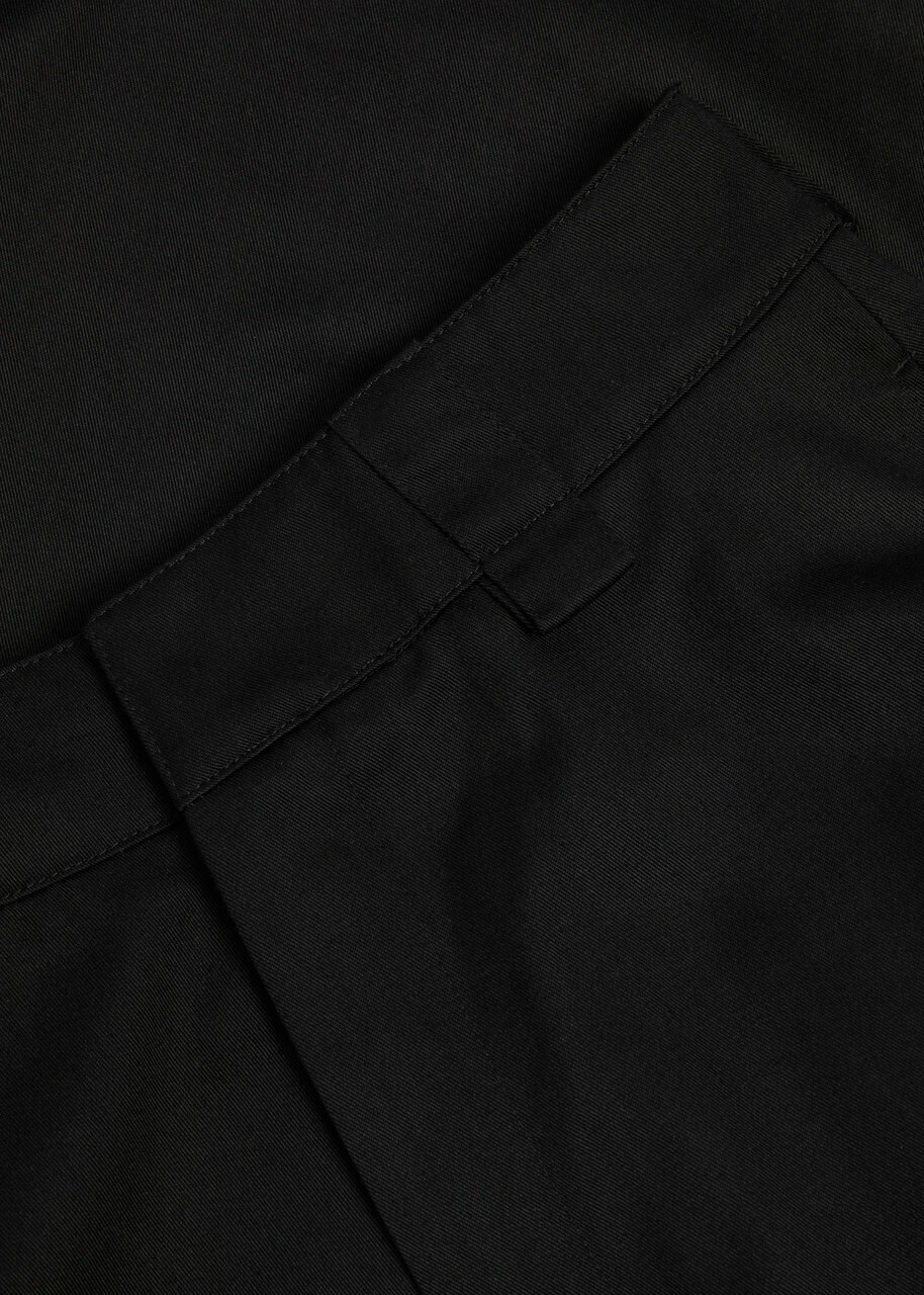 Willy Chavarria Cholo Canvas Chino Trousers Black