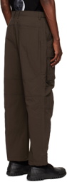 Juun.J Brown Outdoor Design Cargo Pants