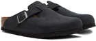 Birkenstock Black Regular Boston Loafers