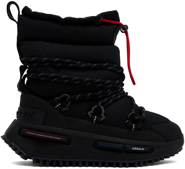 Photo: Moncler Genius Moncler x adidas Originals Black NMD Boots