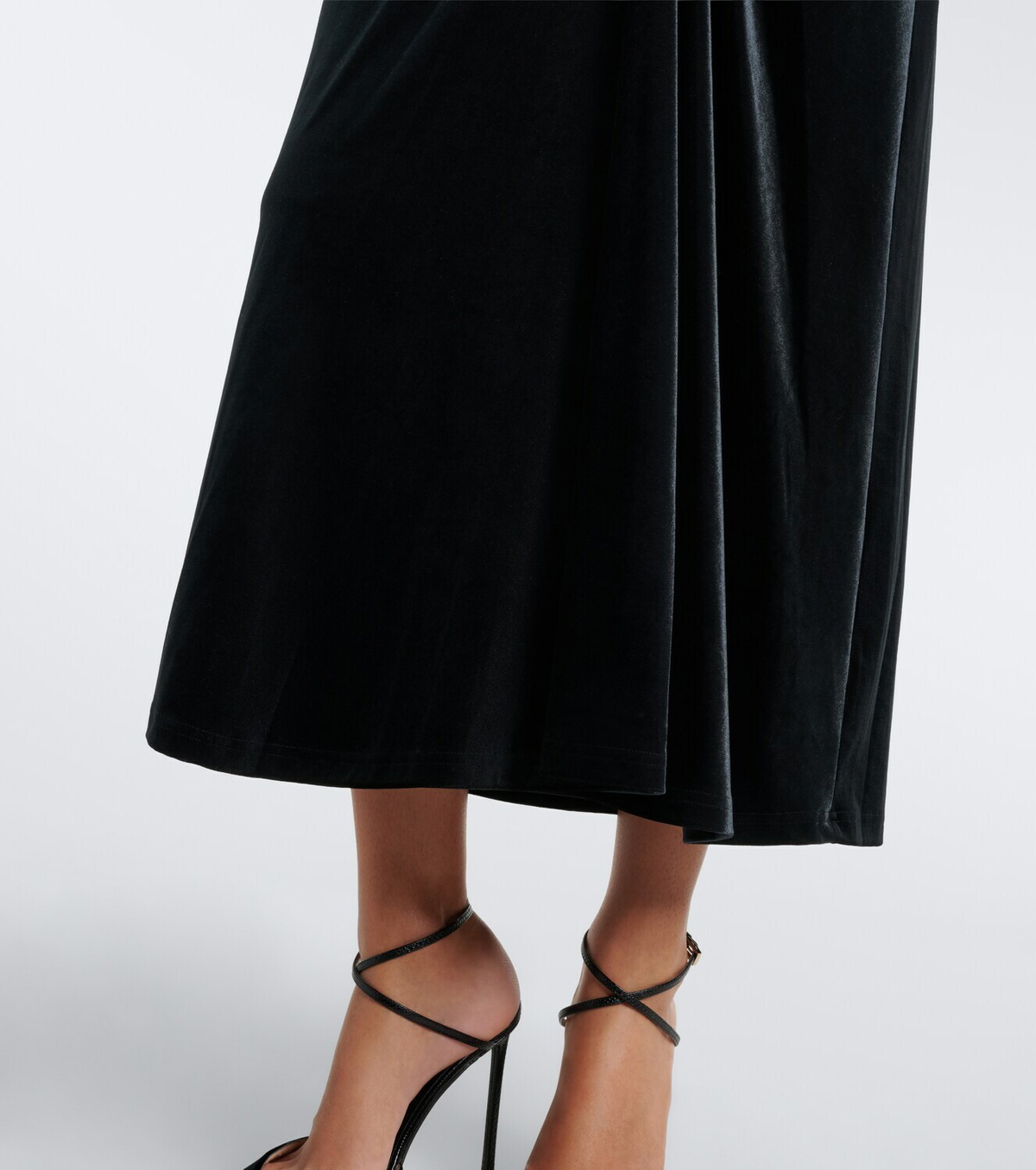 Simkhai Ferrera gathered velvet midi dress