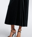 Simkhai Ferrera gathered velvet midi dress