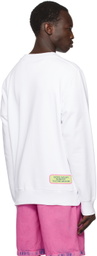 GCDS White Surfing Wirdo Sweatshirt