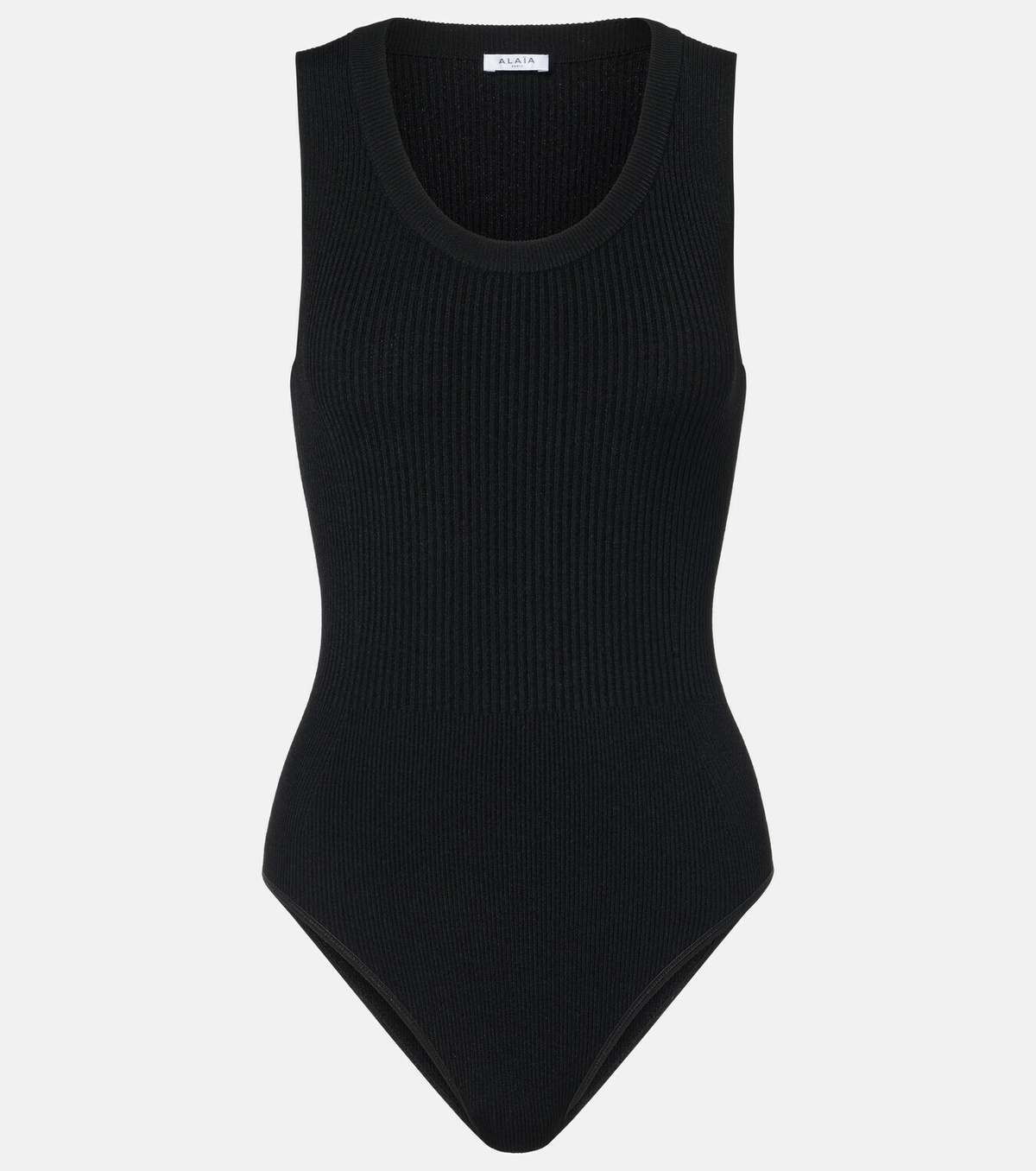 Alaïa Ribbed-knit bodysuit