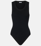 Alaïa Ribbed-knit bodysuit