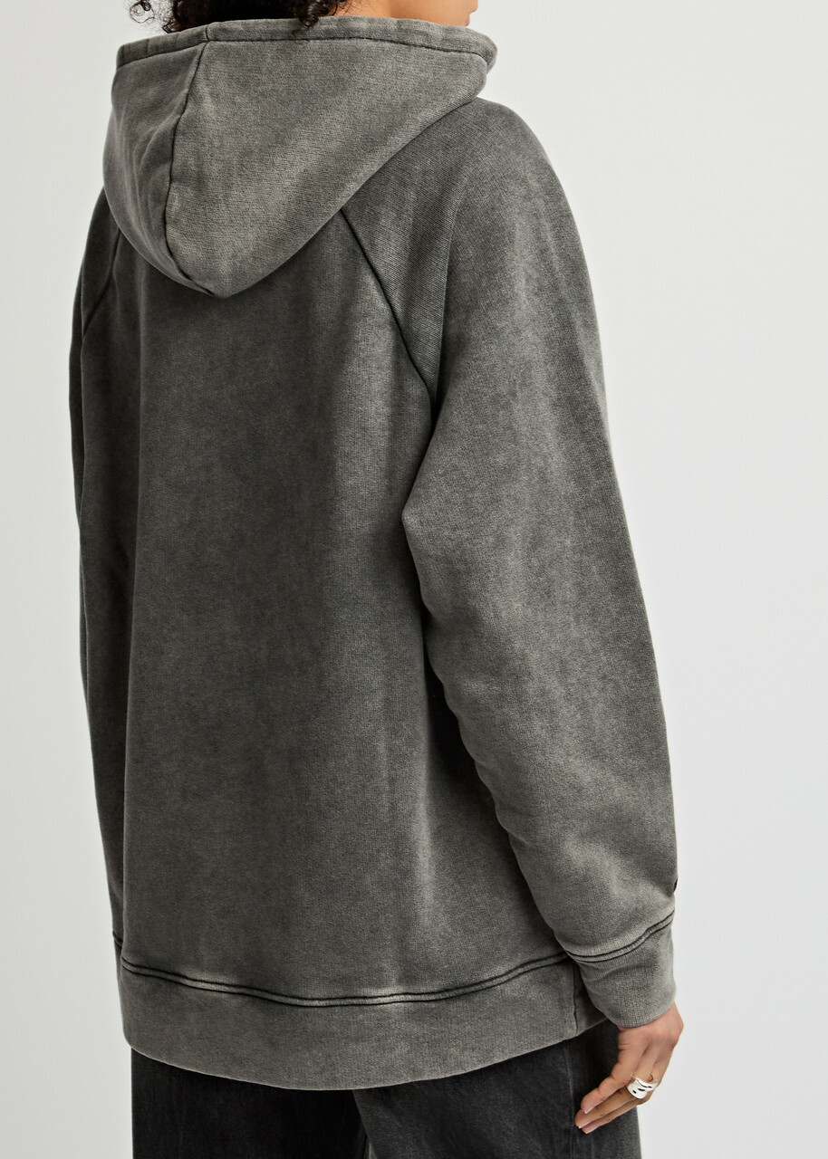 Represent Monster Hooded Cotton Sweatshirt Grey