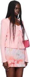 GUIZIO Pink Holly Cardigan