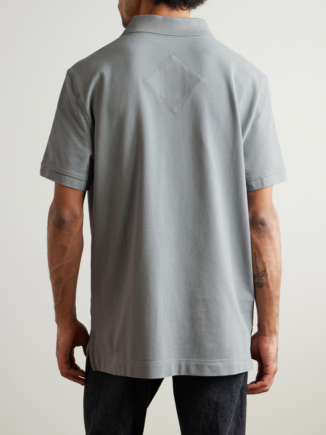 Canada Goose - Beckley Logo-Appliquéd Paneled Cotton-Piqué Polo Shirt - Gray