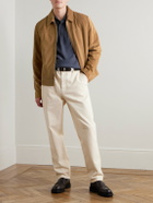 Mr P. - Wool and Cashmere-Blend Polo Shirt - Gray