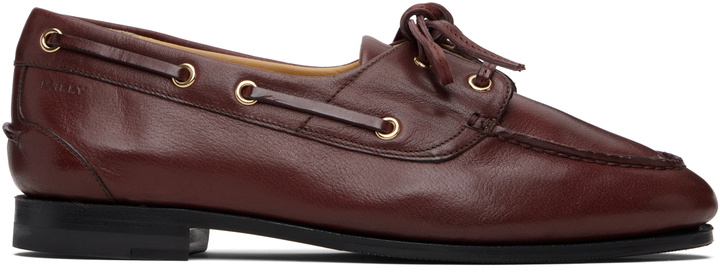 Photo: Bally Burgundy Plume Loafers