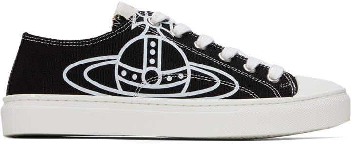 Photo: Vivienne Westwood Black Plimsoll Low-Top Sneakers