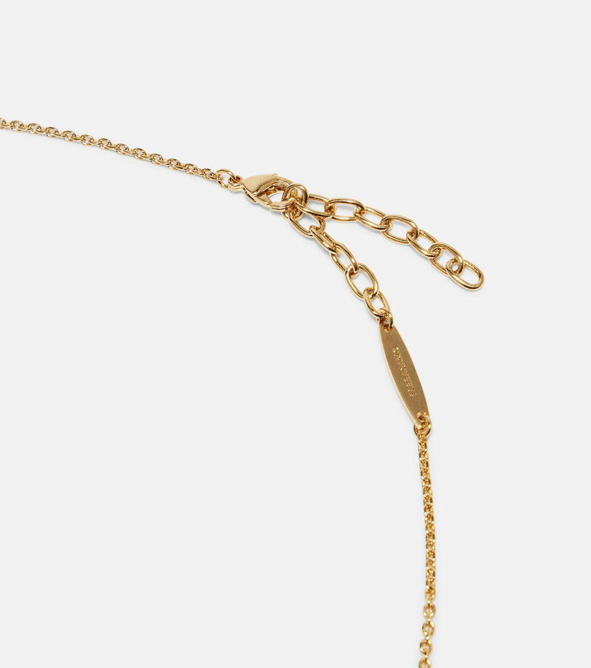 Ferragamo Gancini logo pendant necklace