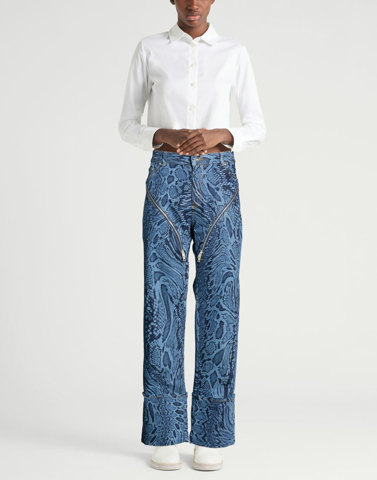 Mugler Womens Jeans in Blue