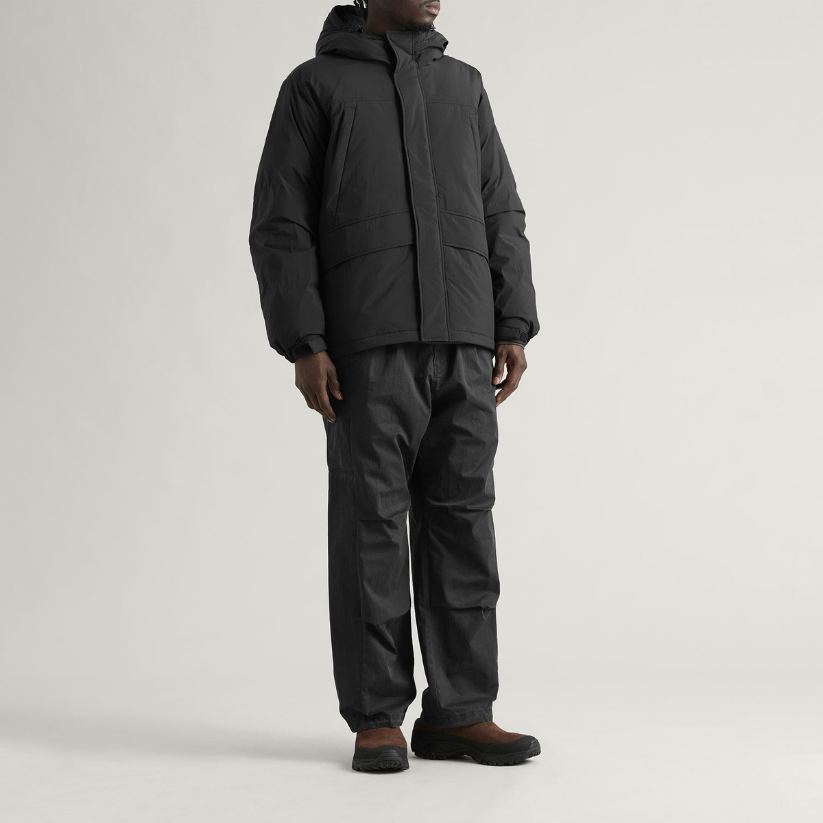 Snow Peak Men's Everyday Down Jacket in Black