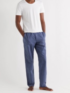 Oliver Spencer Loungewear - Townsend Striped Organic Cotton Pyjama Trousers - Blue