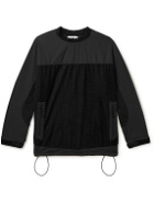 Comfy Outdoor Garment - Panelled Shell and Mesh Sweatshirt - Black