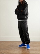Moncler Genius - adidas Originals Shell-Trimmed Logo-Appliquéd Cotton-Jersey Hoodie - Black