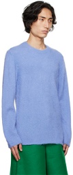 Comme des Garçons Homme Plus Blue Brushed Sweater