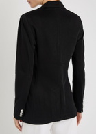 Polo Ralph Lauren Logo-embroidered Cotton-blend Blazer Black