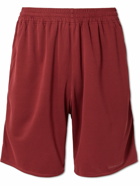 Outdoor Voices - Dribble Wide-Leg Two-Tone Recycled-Mesh Shorts - Red