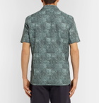 NN07 - Miyagi Camp-Collar Printed Cotton Shirt - Men - Green