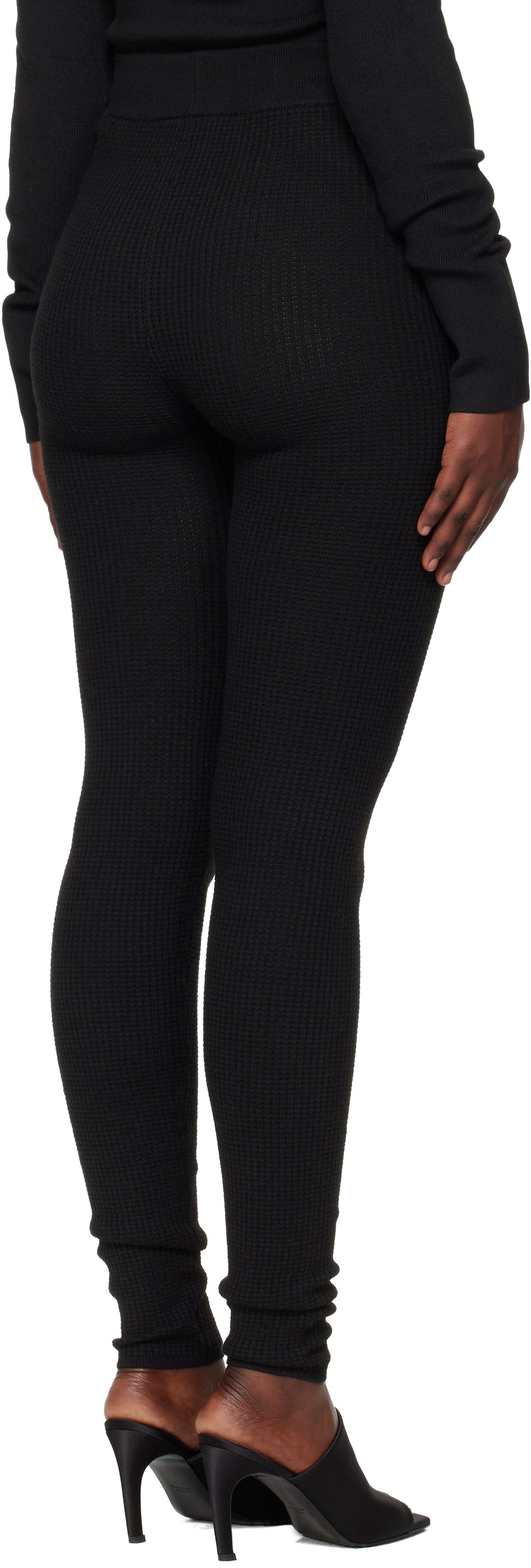 Fear of God ESSENTIALS Black Holiday Waffle Leggings