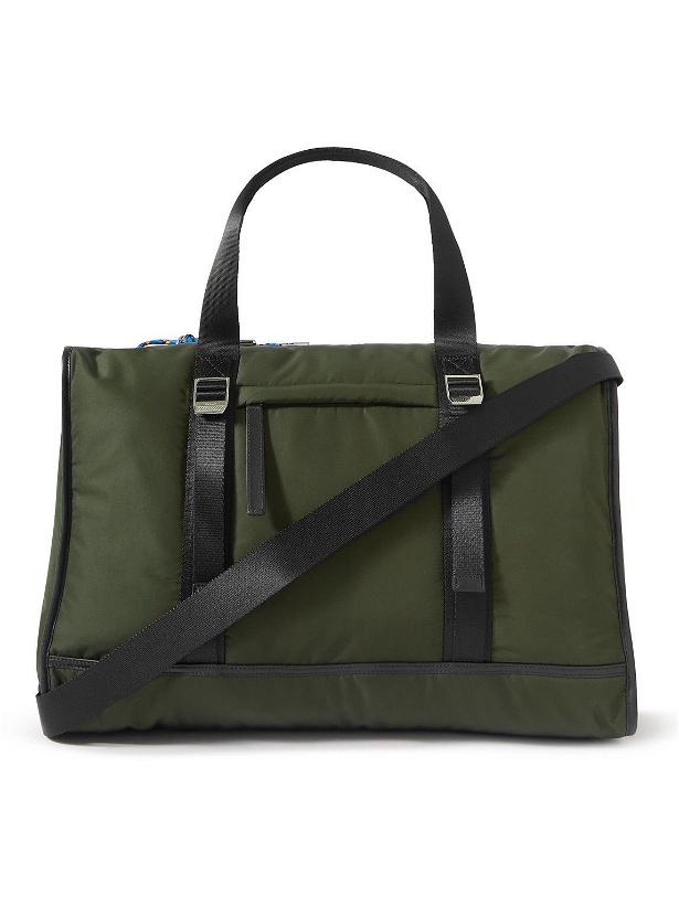 Photo: Mulberry - Leather-Trimmed Padded Recycled Nylon Holdall