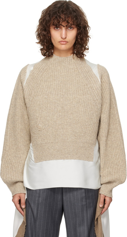 Photo: UNDERCOVER Beige UC2D1901 Sweater