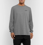 Patagonia - Fitz Roy Horizons Logo Responsibili-Tee Printed Cotton-Blend Jersey T-Shirt - Gray