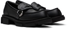 both Black Gao Pierced Loafers